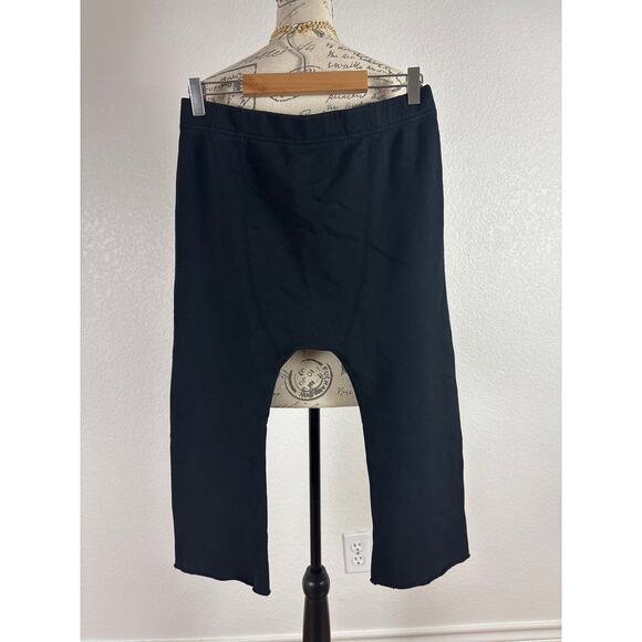 B41 Nili Lotan SF Sweatpant Drop Crotch Cropped Joggers Womens Small Street Punk - Picture 5 of 7